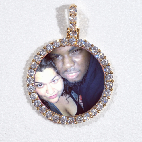 3D CIRCLE CUSTOM PICTURE PENDANT SMALL SIZE
