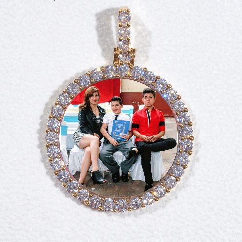 3D CIRCLE CUSTOM PICTURE PENDANT SMALL SIZE