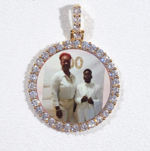 3D CIRCLE CUSTOM PICTURE PENDANT SMALL SIZE