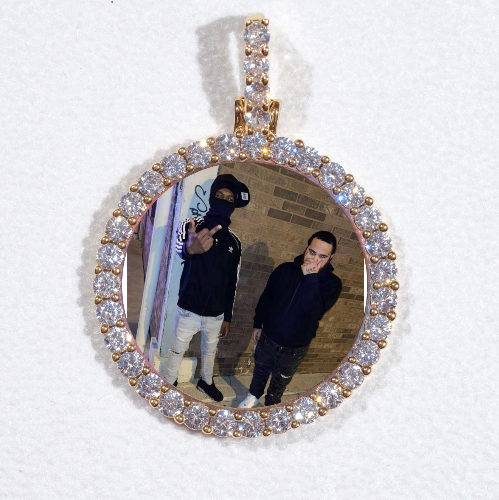 3D CIRCLE CUSTOM PICTURE PENDANT SMALL SIZE