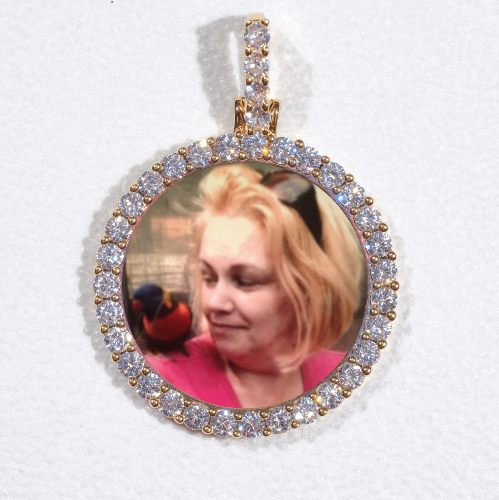 3D CIRCLE CUSTOM PICTURE PENDANT SMALL SIZE