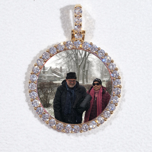 3D CIRCLE CUSTOM PICTURE PENDANT SMALL SIZE