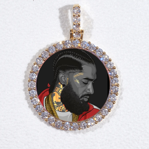 3D CIRCLE CUSTOM PICTURE PENDANT SMALL SIZE