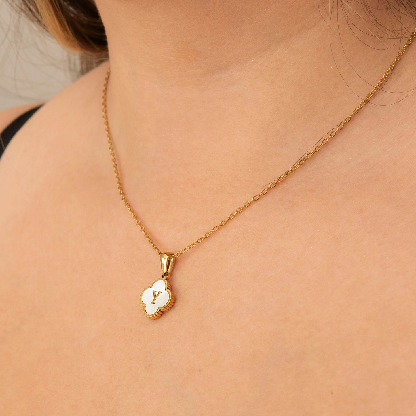 14K Gold Initial Name Necklace | Style #05