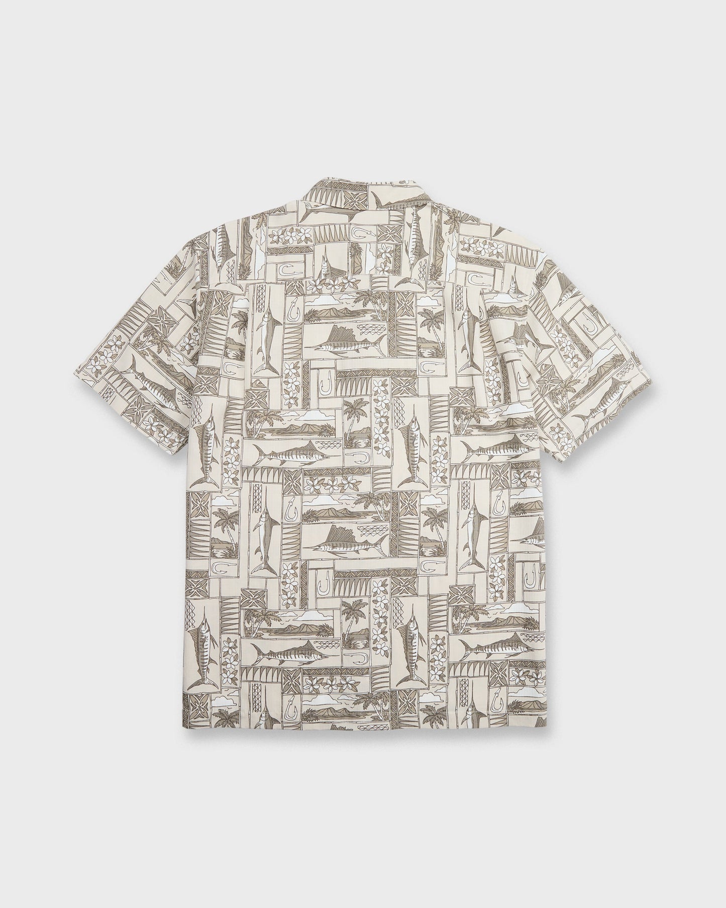 Waterman East Cape Short Sleeve Woven Shirt - Moonbeam