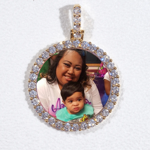 3D CIRCLE CUSTOM PICTURE PENDANT SMALL SIZE