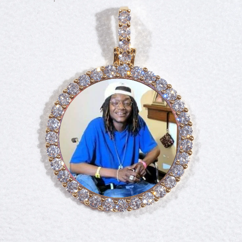 3D CIRCLE CUSTOM PICTURE PENDANT SMALL SIZE