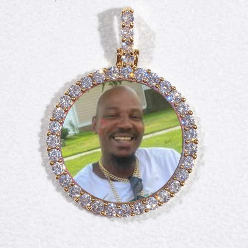 3D CIRCLE CUSTOM PICTURE PENDANT SMALL SIZE