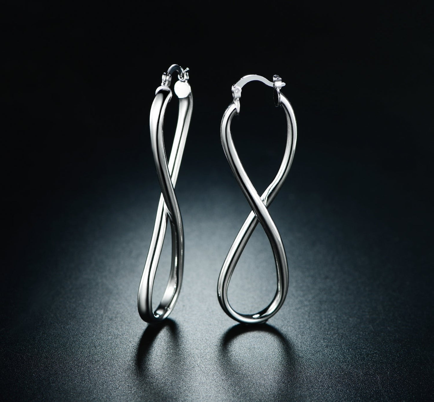 18K Gold Plated Infinity Hoop Earrings