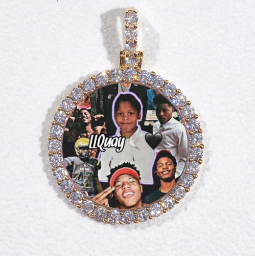 3D CIRCLE CUSTOM PICTURE PENDANT SMALL SIZE