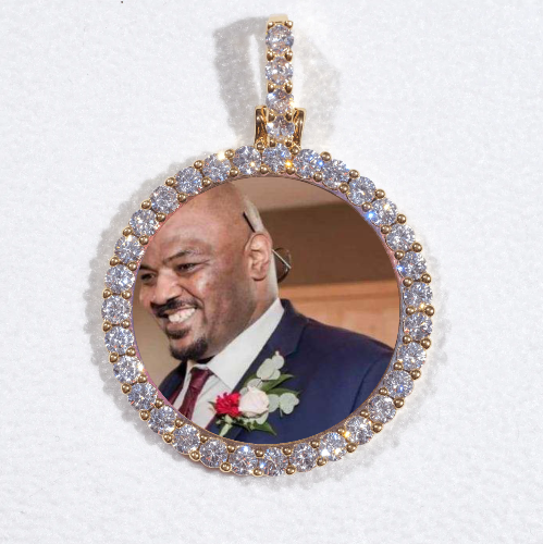 3D CIRCLE CUSTOM PICTURE PENDANT SMALL SIZE