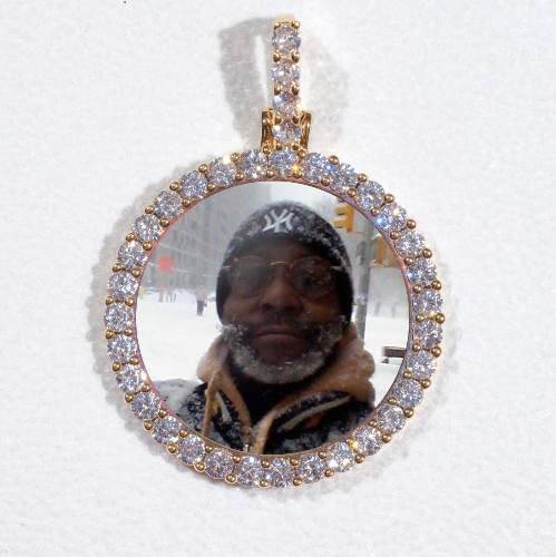 3D CIRCLE CUSTOM PICTURE PENDANT SMALL SIZE