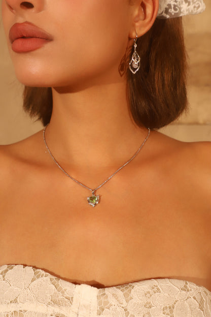 Palladium White Gold Plated Diamond Droplet Earrings