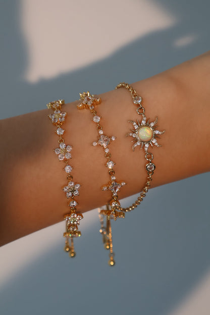 18K Real Gold Plated Starlight Bloom Bracelet