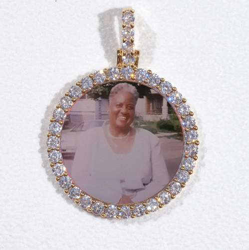 3D CIRCLE CUSTOM PICTURE PENDANT SMALL SIZE