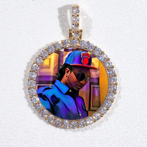 3D CIRCLE CUSTOM PICTURE PENDANT SMALL SIZE
