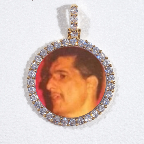 3D CIRCLE CUSTOM PICTURE PENDANT SMALL SIZE