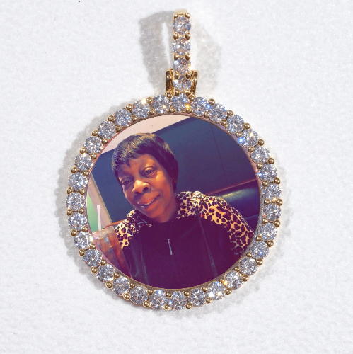 3D CIRCLE CUSTOM PICTURE PENDANT SMALL SIZE