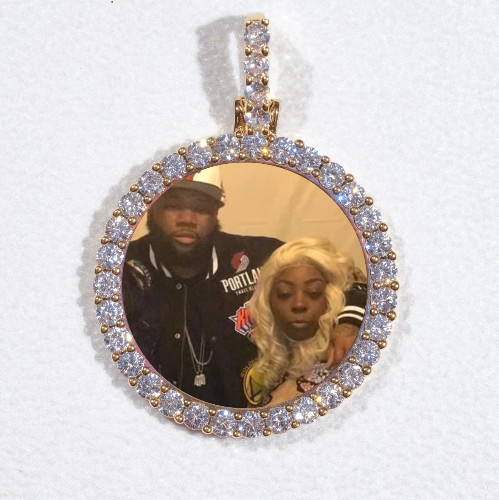 3D CIRCLE CUSTOM PICTURE PENDANT SMALL SIZE