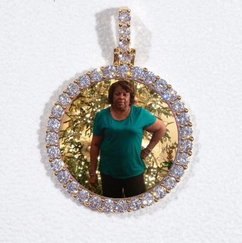 3D CIRCLE CUSTOM PICTURE PENDANT SMALL SIZE