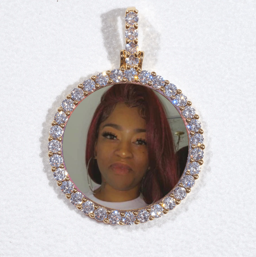 3D CIRCLE CUSTOM PICTURE PENDANT SMALL SIZE