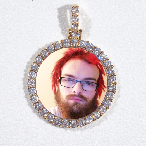 3D CIRCLE CUSTOM PICTURE PENDANT SMALL SIZE