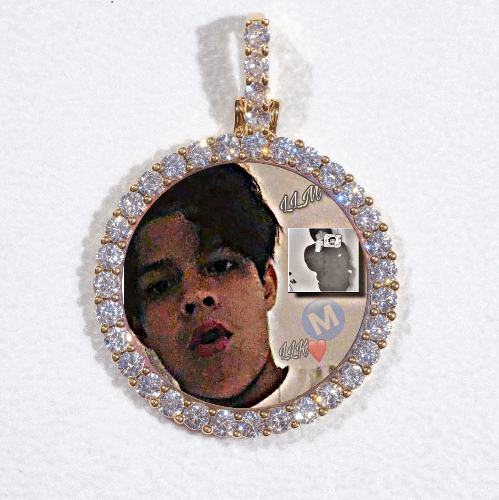 3D CIRCLE CUSTOM PICTURE PENDANT SMALL SIZE
