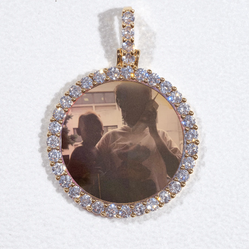 3D CIRCLE CUSTOM PICTURE PENDANT SMALL SIZE