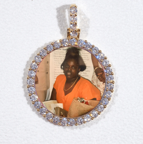 3D CIRCLE CUSTOM PICTURE PENDANT SMALL SIZE