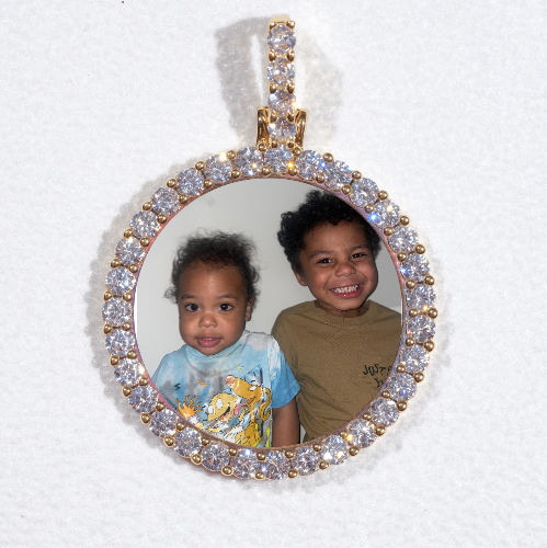 3D CIRCLE CUSTOM PICTURE PENDANT SMALL SIZE