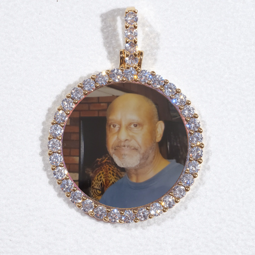3D CIRCLE CUSTOM PICTURE PENDANT SMALL SIZE