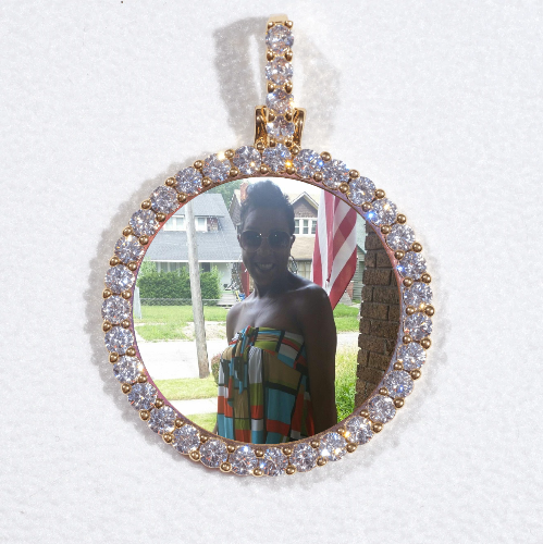 3D CIRCLE CUSTOM PICTURE PENDANT SMALL SIZE