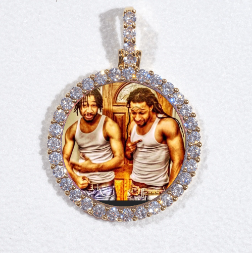 3D CIRCLE CUSTOM PICTURE PENDANT SMALL SIZE
