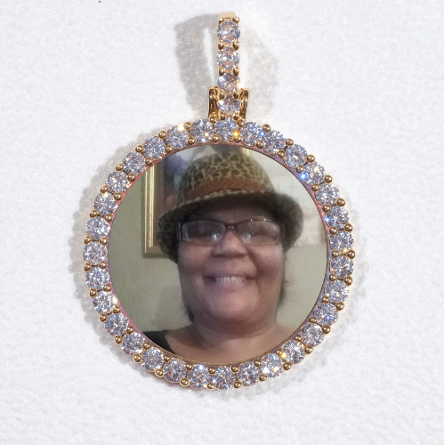 3D CIRCLE CUSTOM PICTURE PENDANT SMALL SIZE