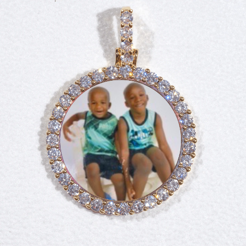 3D CIRCLE CUSTOM PICTURE PENDANT SMALL SIZE