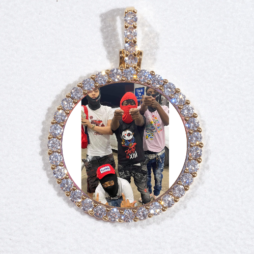 3D CIRCLE CUSTOM PICTURE PENDANT SMALL SIZE
