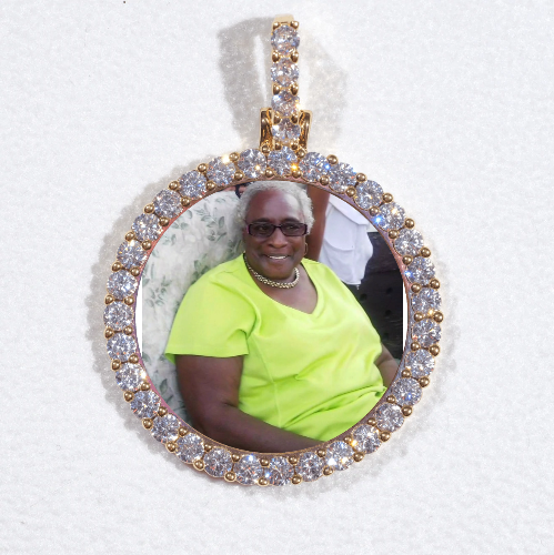 3D CIRCLE CUSTOM PICTURE PENDANT SMALL SIZE
