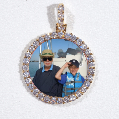 3D CIRCLE CUSTOM PICTURE PENDANT SMALL SIZE