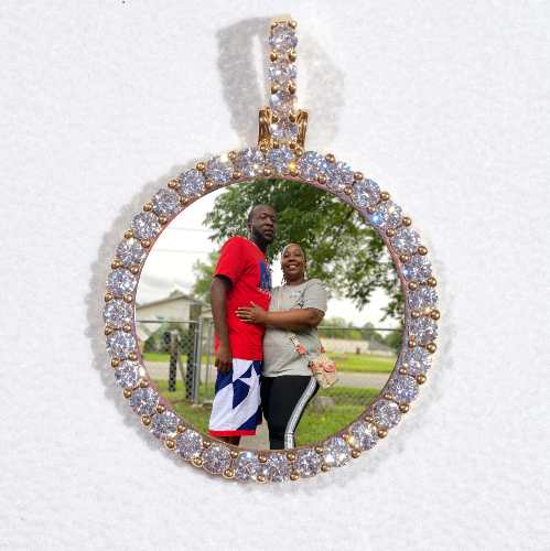 3D CIRCLE CUSTOM PICTURE PENDANT SMALL SIZE