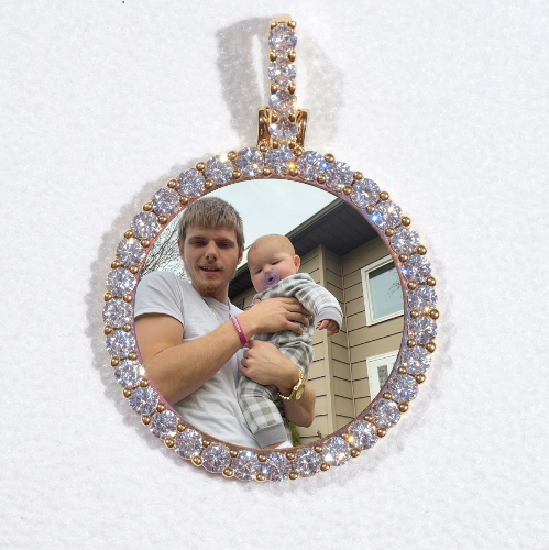 3D CIRCLE CUSTOM PICTURE PENDANT SMALL SIZE