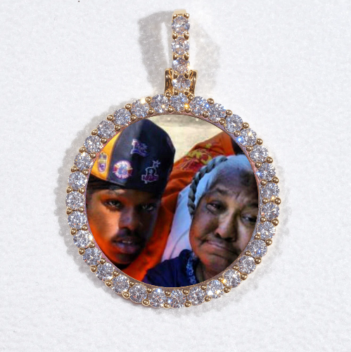 3D CIRCLE CUSTOM PICTURE PENDANT SMALL SIZE