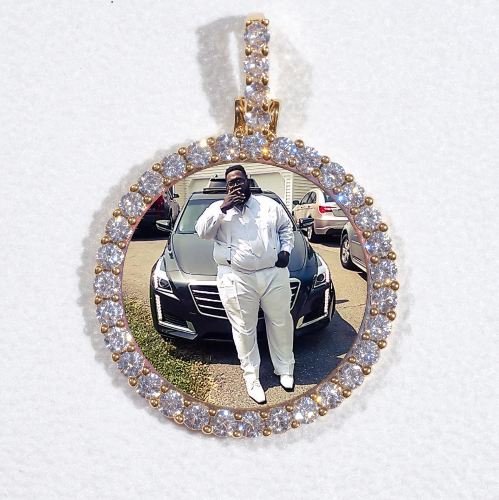 3D CIRCLE CUSTOM PICTURE PENDANT SMALL SIZE