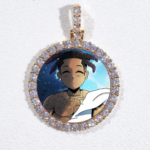 3D CIRCLE CUSTOM PICTURE PENDANT SMALL SIZE