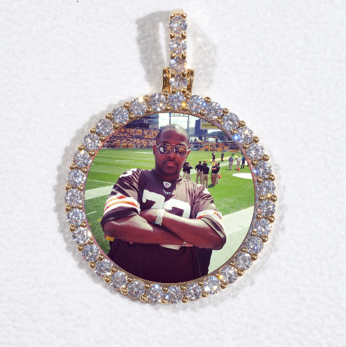 3D CIRCLE CUSTOM PICTURE PENDANT SMALL SIZE