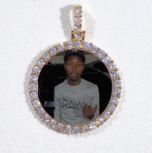 3D CIRCLE CUSTOM PICTURE PENDANT SMALL SIZE