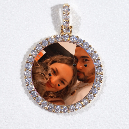 3D CIRCLE CUSTOM PICTURE PENDANT SMALL SIZE
