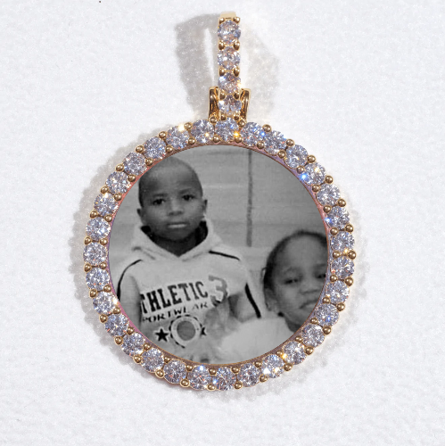 3D CIRCLE CUSTOM PICTURE PENDANT SMALL SIZE