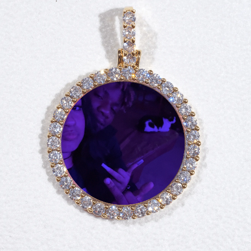 3D CIRCLE CUSTOM PICTURE PENDANT SMALL SIZE