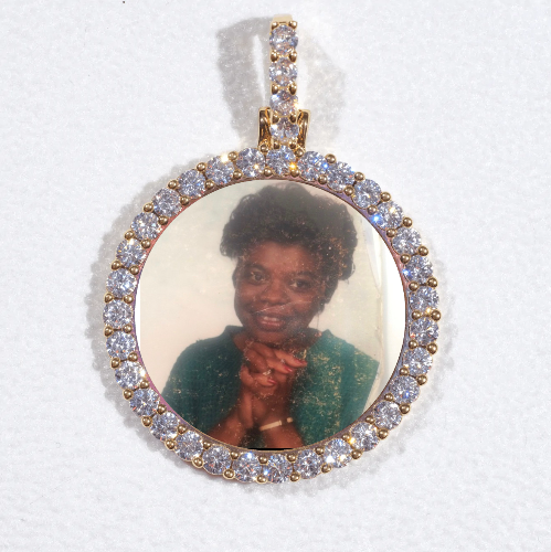 3D CIRCLE CUSTOM PICTURE PENDANT SMALL SIZE
