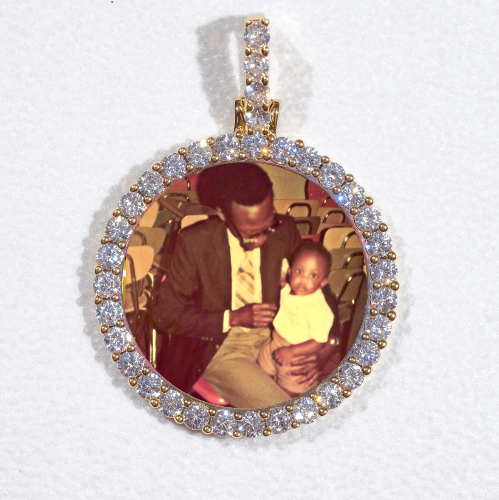3D CIRCLE CUSTOM PICTURE PENDANT SMALL SIZE